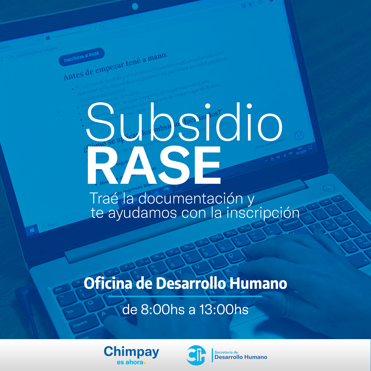 INSCRIPCIÓN A SUBSIDIO RASE